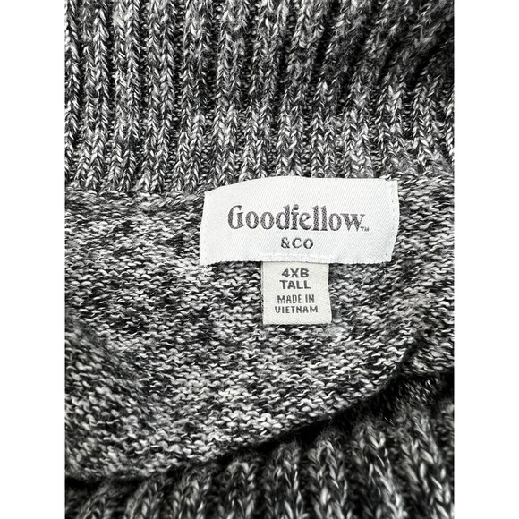 Goodfellow & Co. Men's Size 4 X B Tall Pullover Shawl Sweater Heathered Gray - Picture 10 of 11
